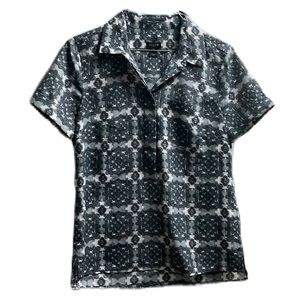 Women’s J. CREW, Button Down, Collared, Cuffed Short Sleeves, Multi Colors, 0